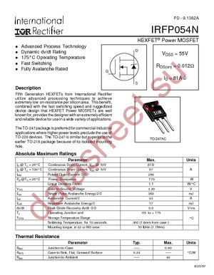 IRFP054N datasheet  